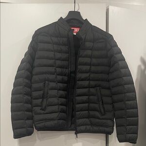 Diesel Black Lightweight Quilted Puffer Jacket